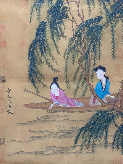 仇英中堂人物畫 - 九州墨閣