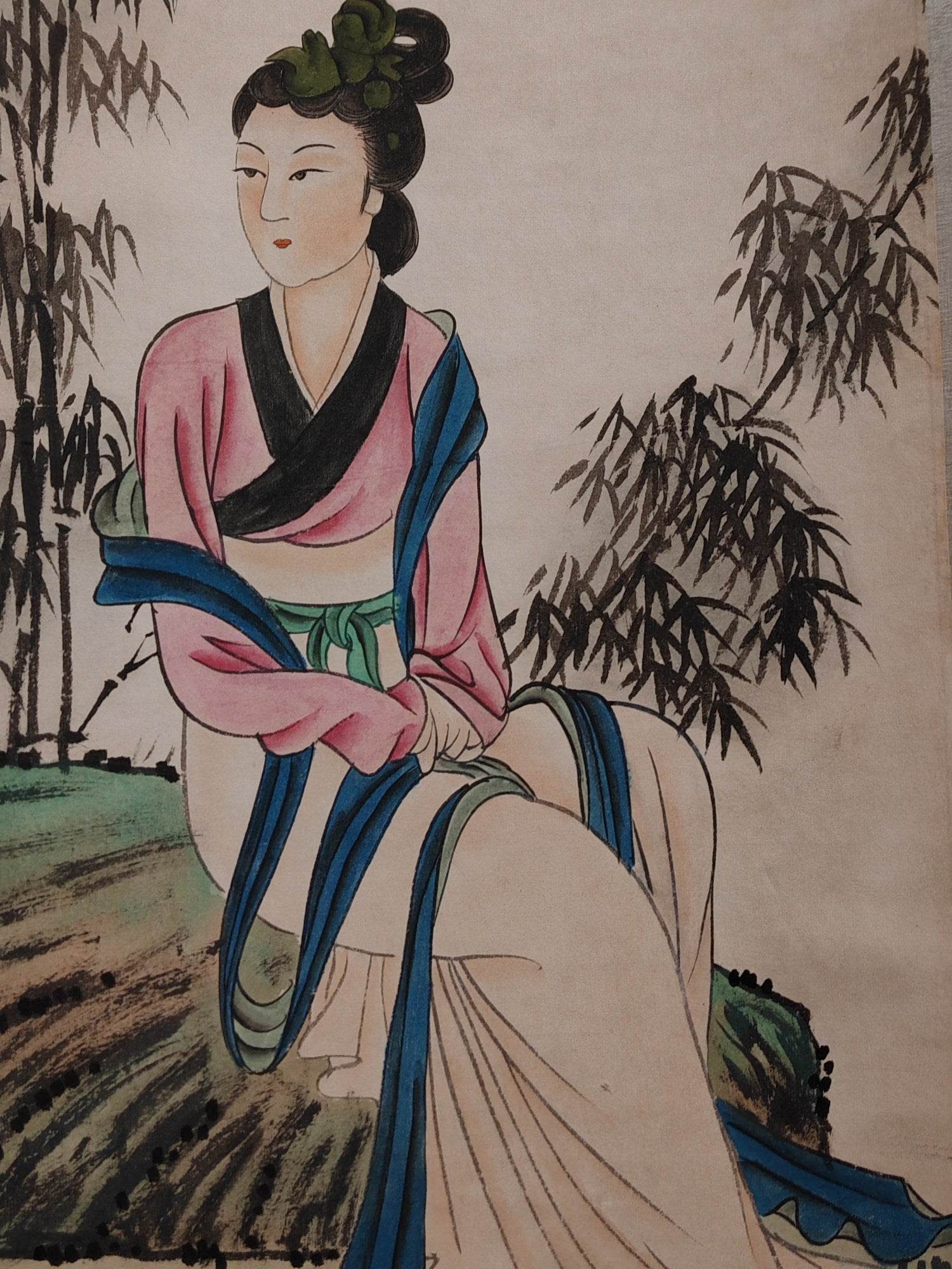 張大千八條屏人物畫 - 九州墨閣