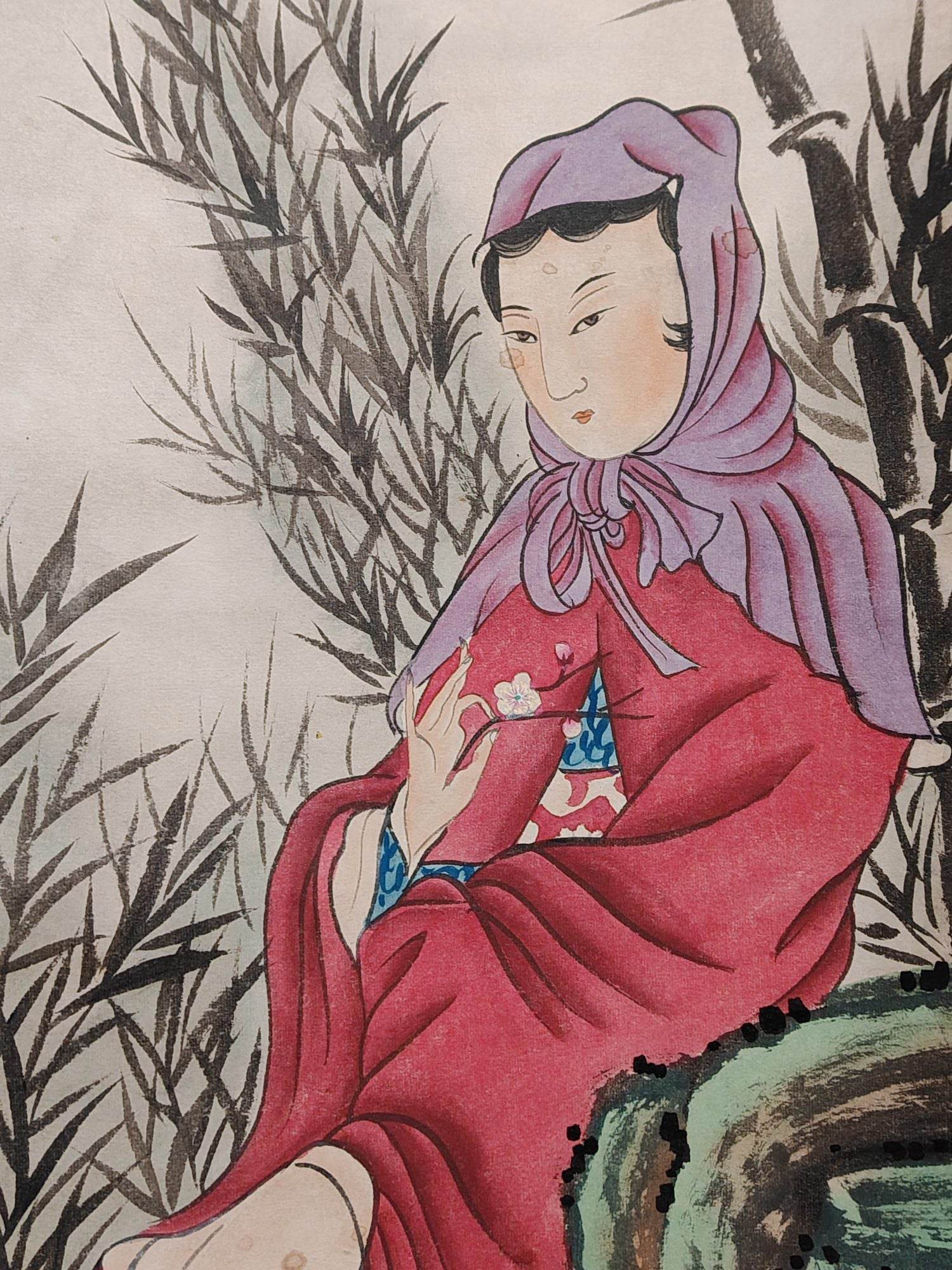 張大千八條屏人物畫 - 九州墨閣