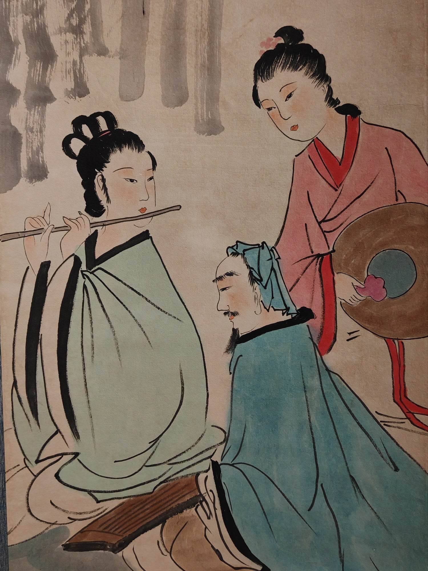 傅抱石八條屏人物畫 - 九州墨閣