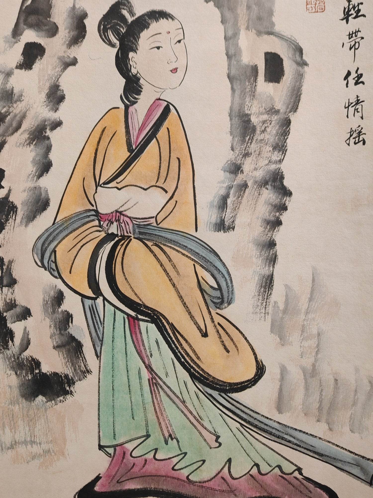 傅抱石八條屏人物畫 - 九州墨閣