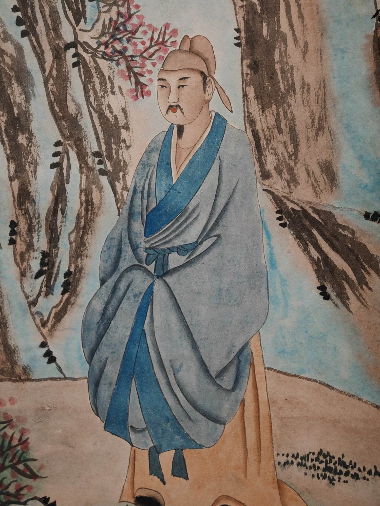 張大千八條屏人物畫 - 九州墨閣