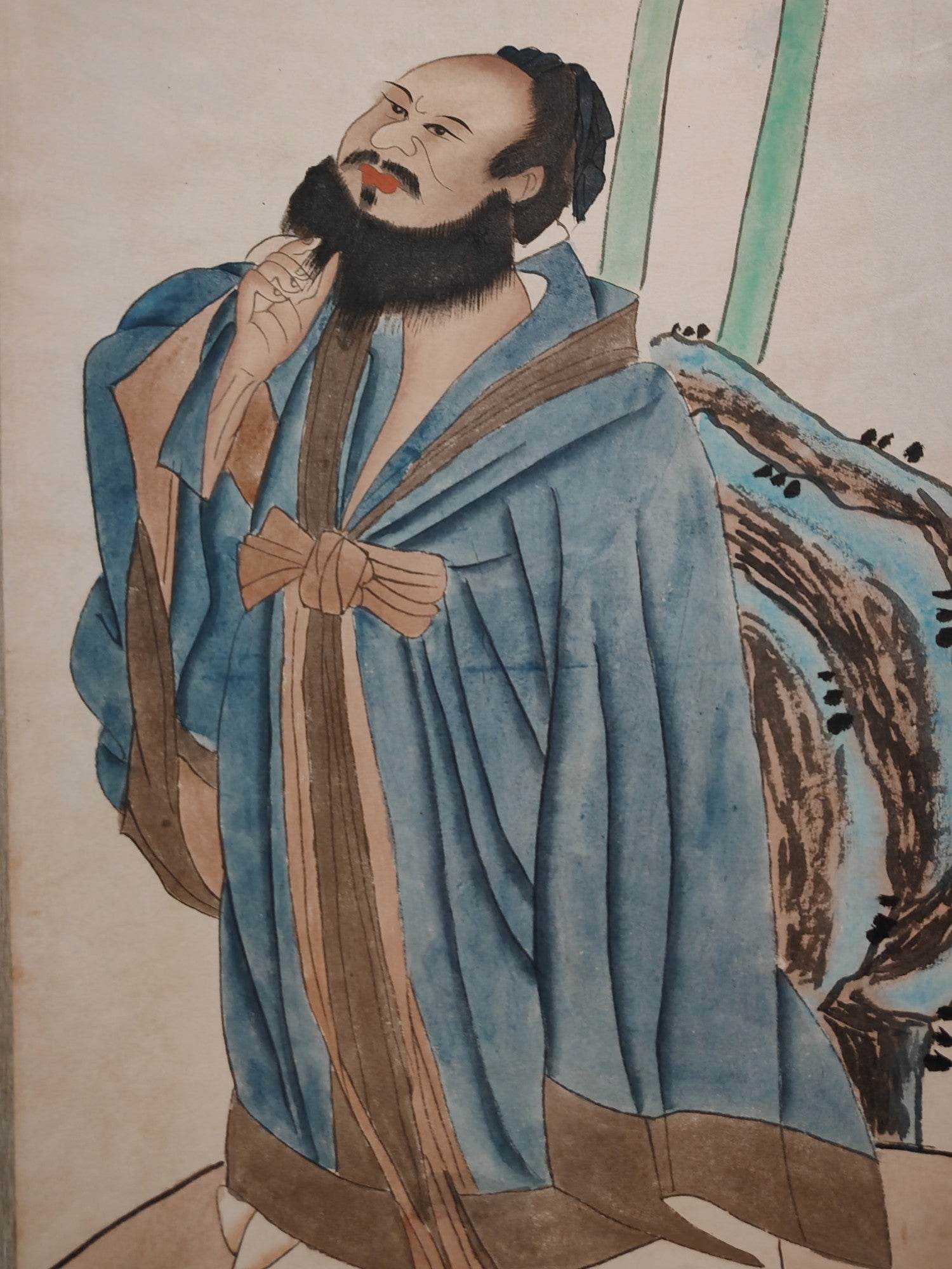 張大千八條屏人物畫 - 九州墨閣