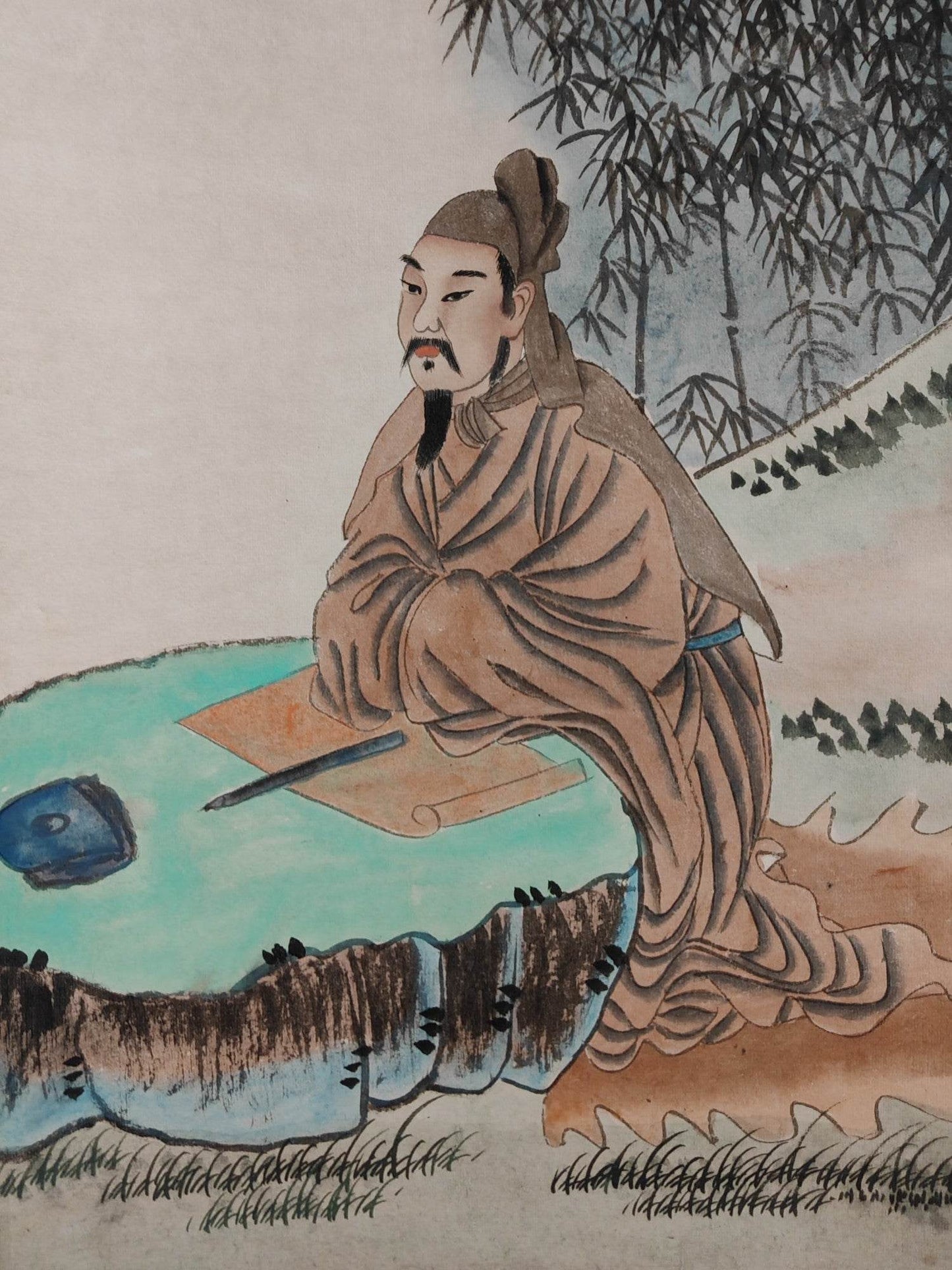 張大千八條屏人物畫 - 九州墨閣