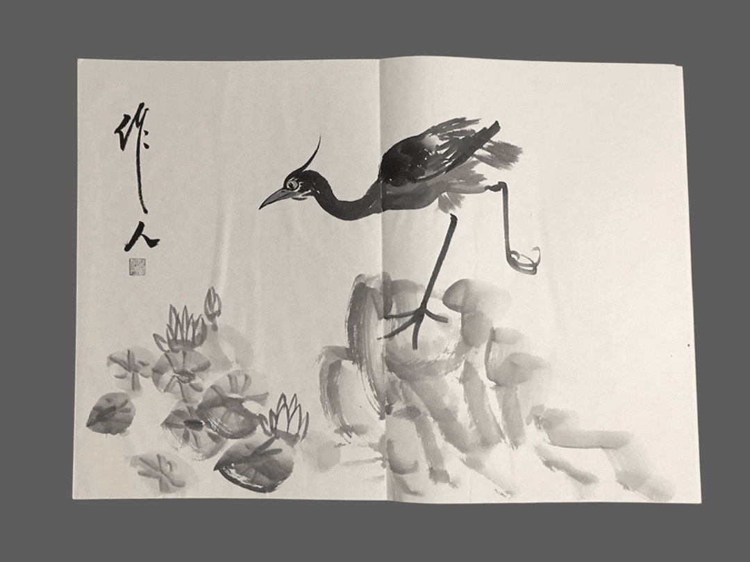 吳作人冊頁花鳥畫 - 九州墨閣