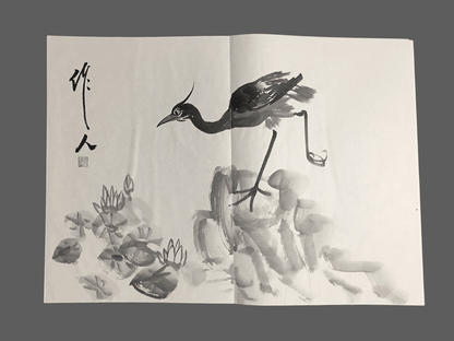吳作人冊頁花鳥畫 - 九州墨閣