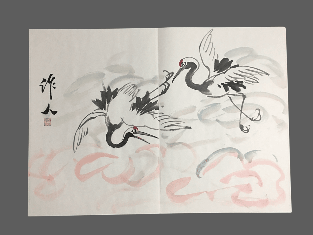吳作人冊頁花鳥畫 - 九州墨閣