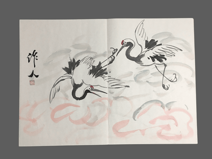 吳作人冊頁花鳥畫 - 九州墨閣