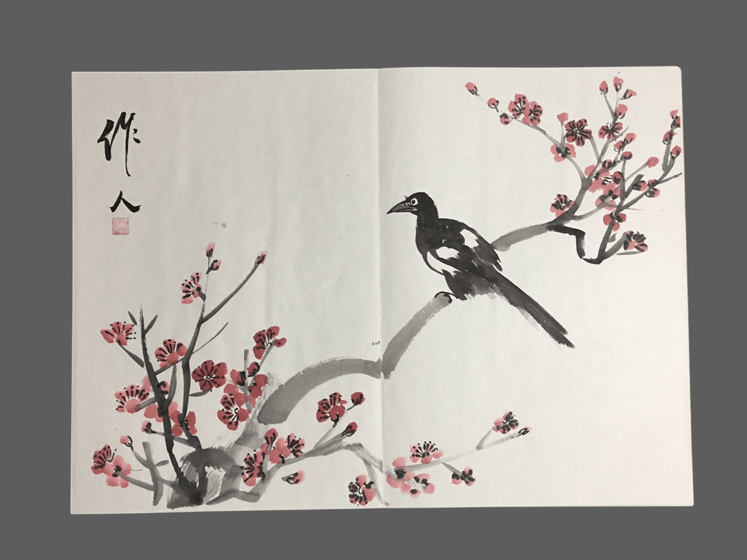 吳作人冊頁花鳥畫 - 九州墨閣