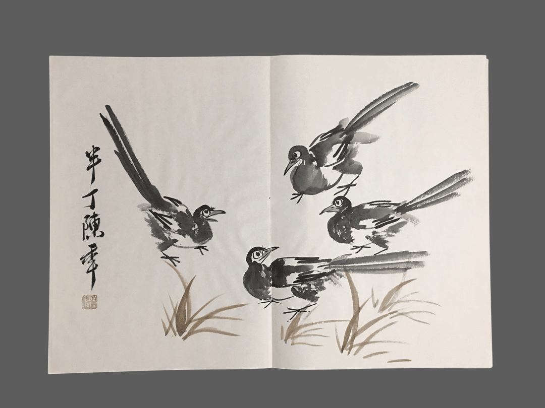 陳半丁冊頁花鳥畫 - 九州墨閣
