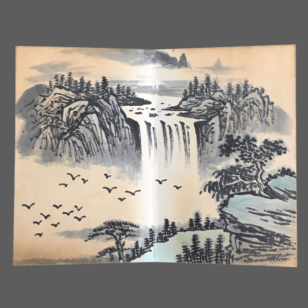 劉海粟冊頁山水畫 - 九州墨閣