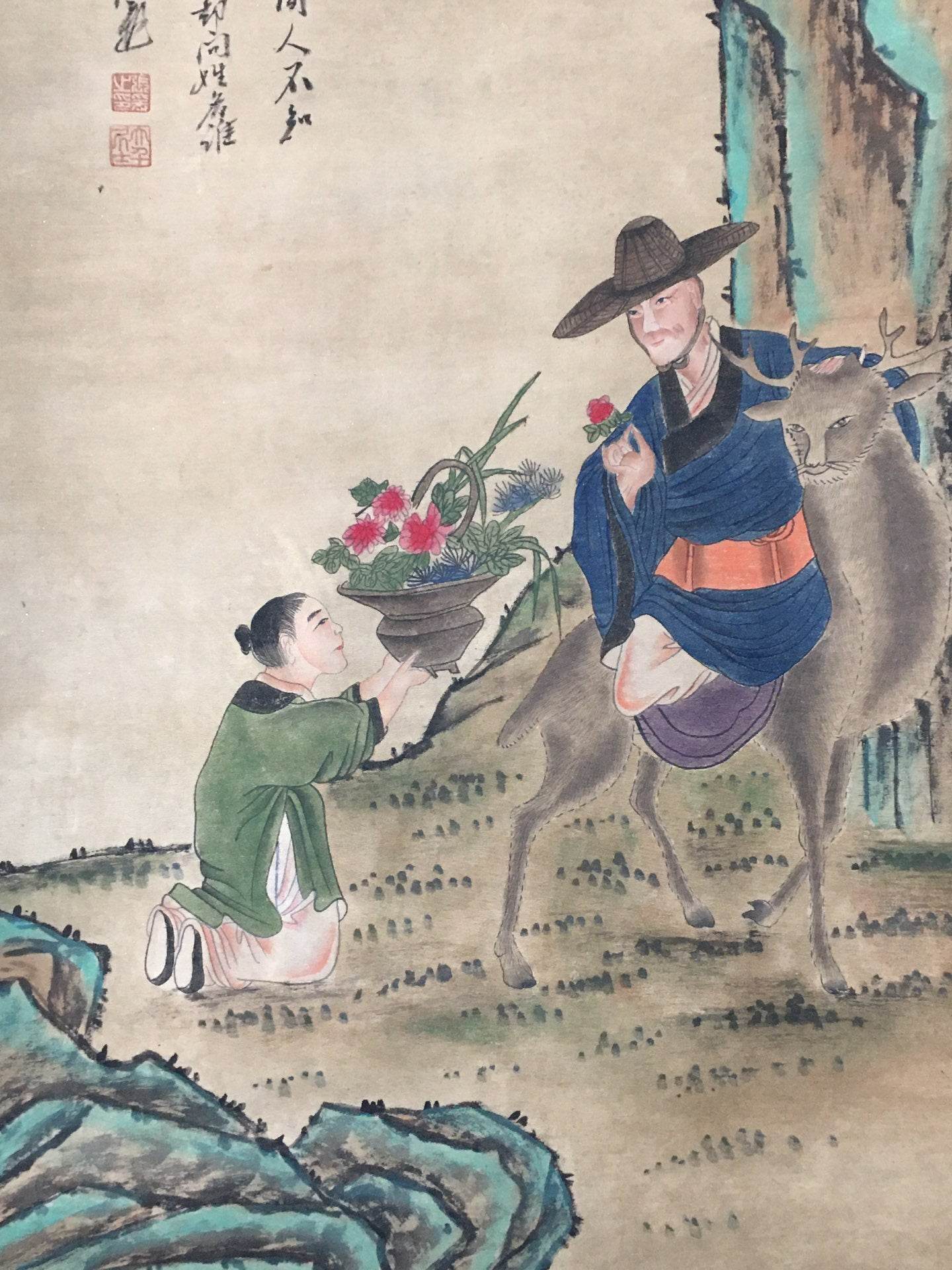 張大千中堂人物畫 - 九州墨閣