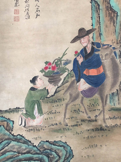 張大千中堂人物畫 - 九州墨閣