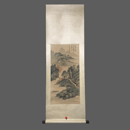 賀天健中堂山水畫 - 九州墨閣