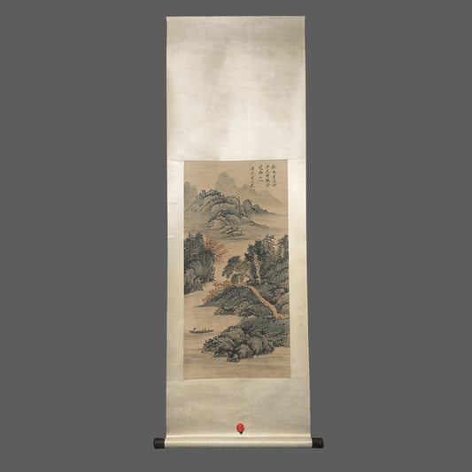 賀天健中堂山水畫 - 九州墨閣