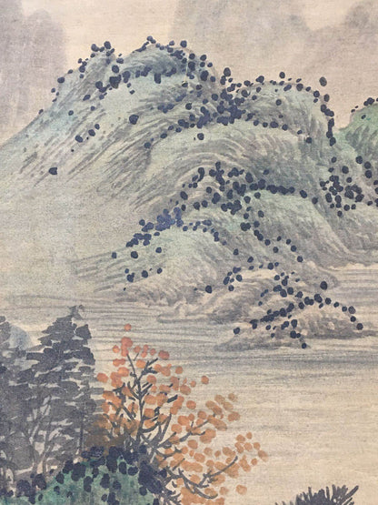 賀天健中堂山水畫 - 九州墨閣