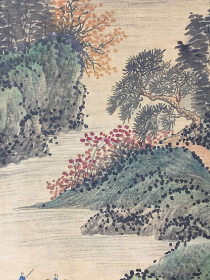 賀天健中堂山水畫 - 九州墨閣