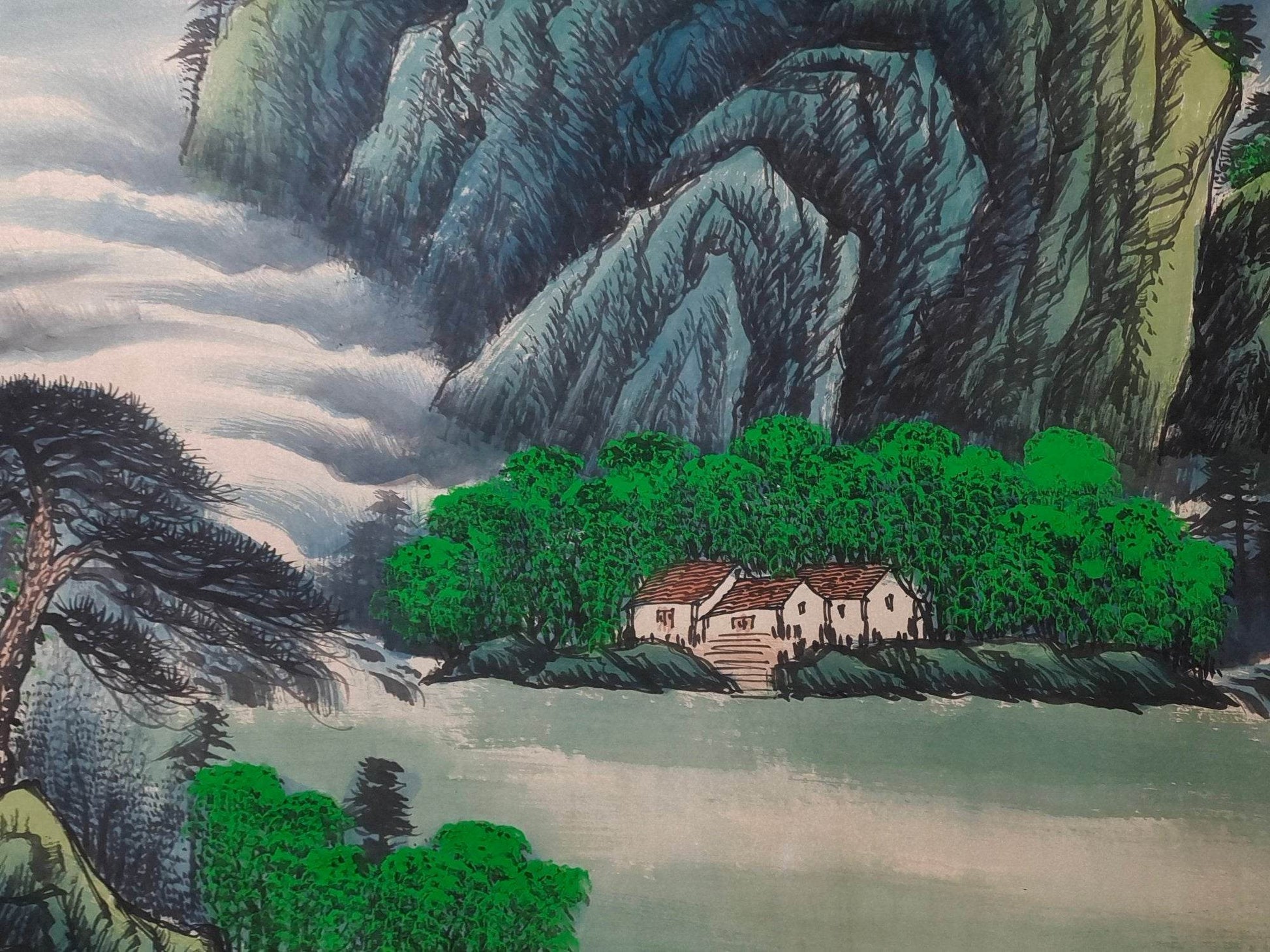 關山月橫幅山水畫 - 九州墨閣