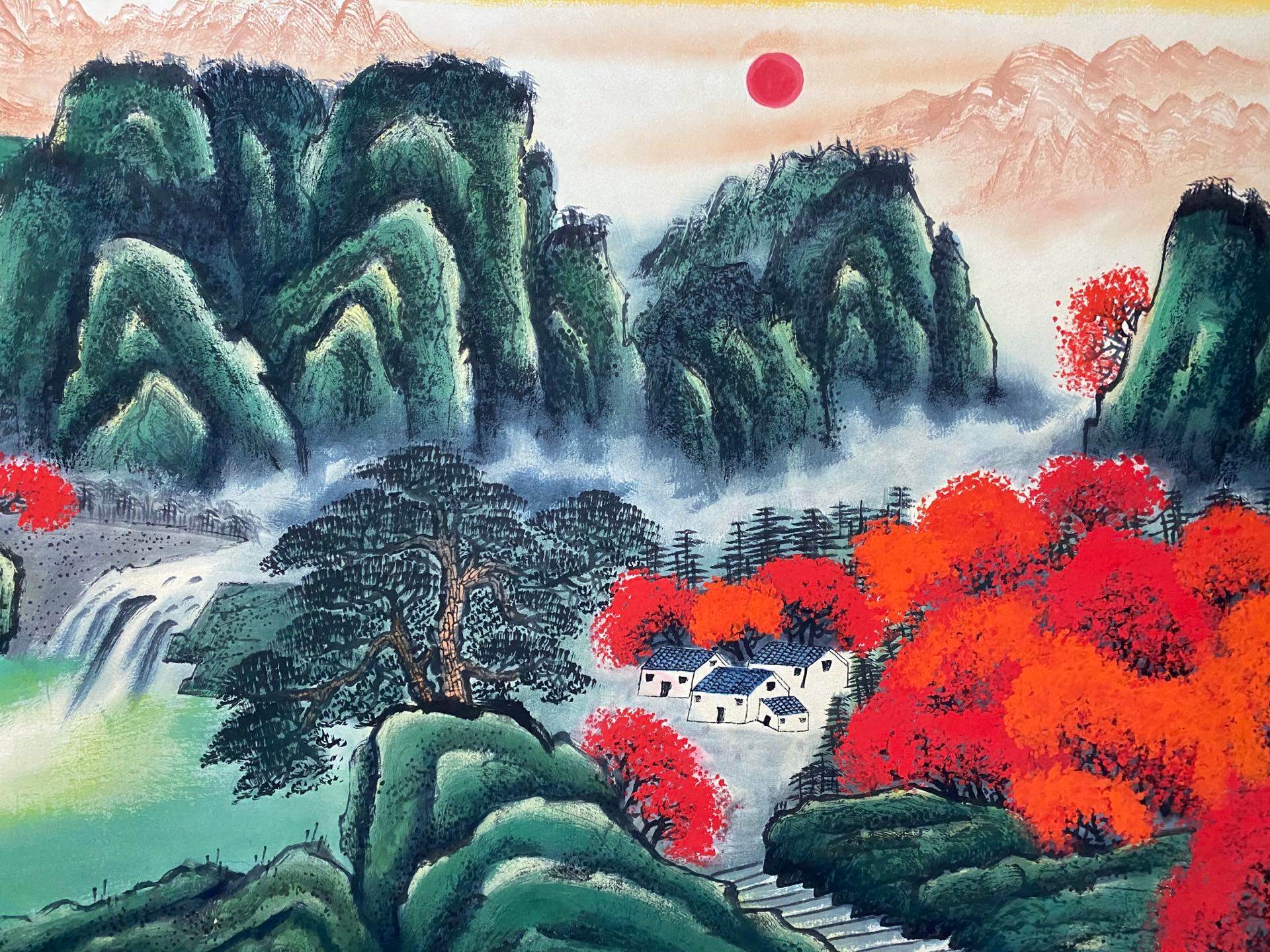 何海霞橫幅山水畫 - 九州墨閣