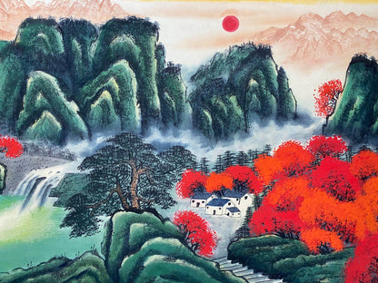 何海霞橫幅山水畫 - 九州墨閣