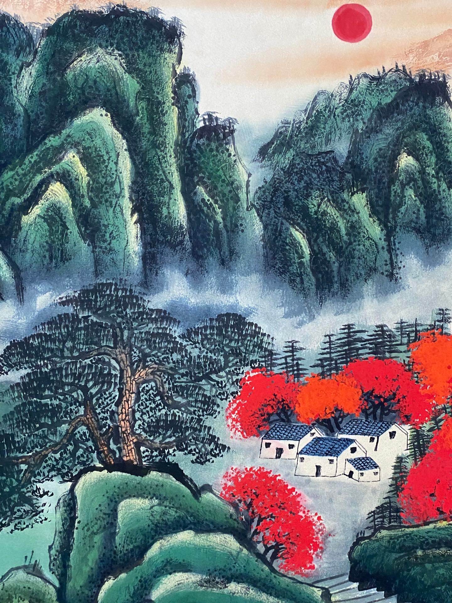 何海霞橫幅山水畫 - 九州墨閣