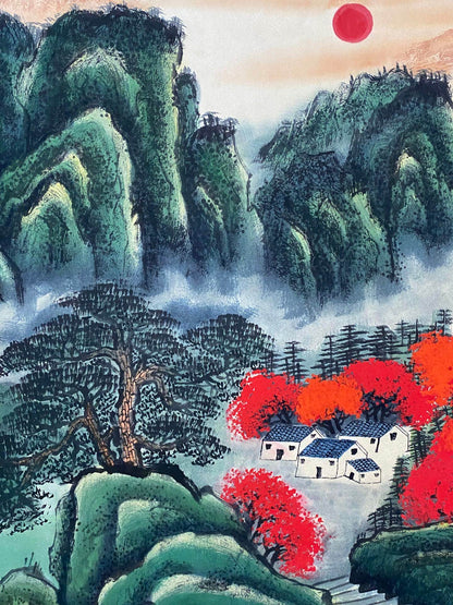 何海霞橫幅山水畫 - 九州墨閣