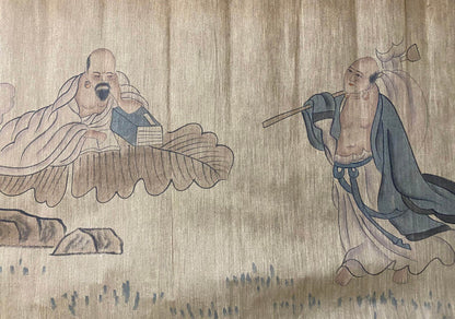 羅聘橫幅畫【十八羅漢】 - 九州墨閣