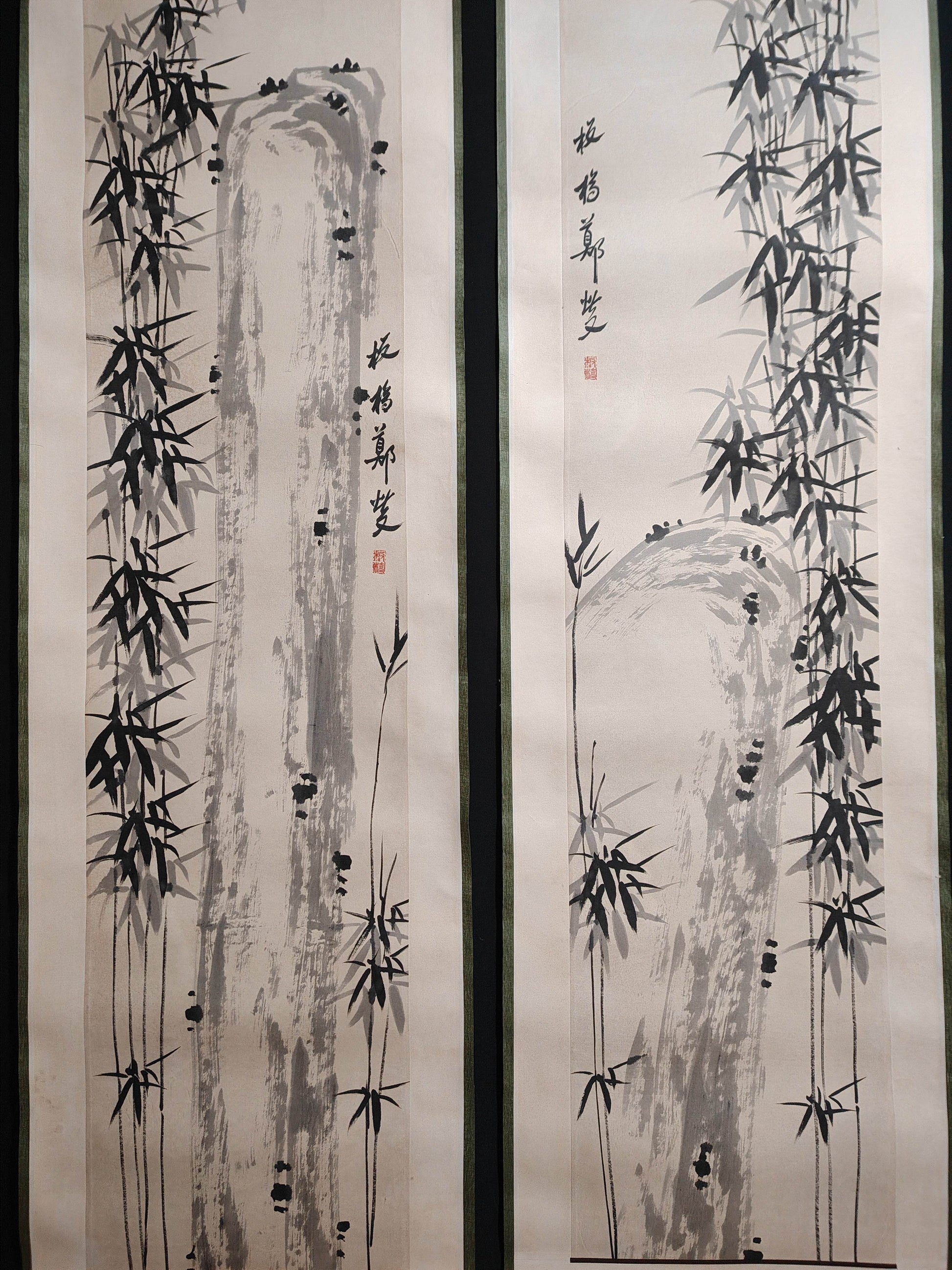 鄭板橋四條屏竹子畫 - 九州墨閣