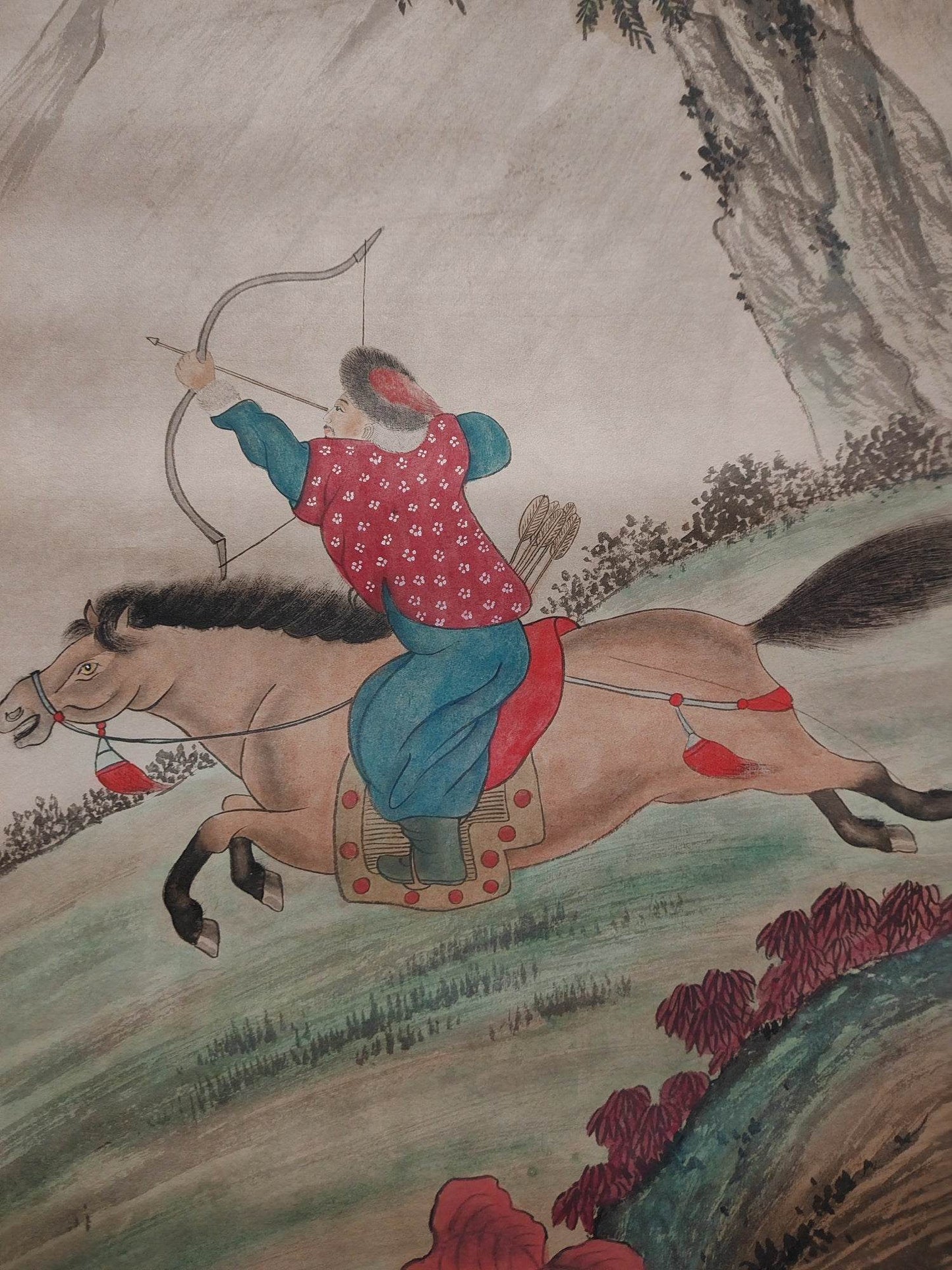 郎世寧四條屏人物畫 - 九州墨閣