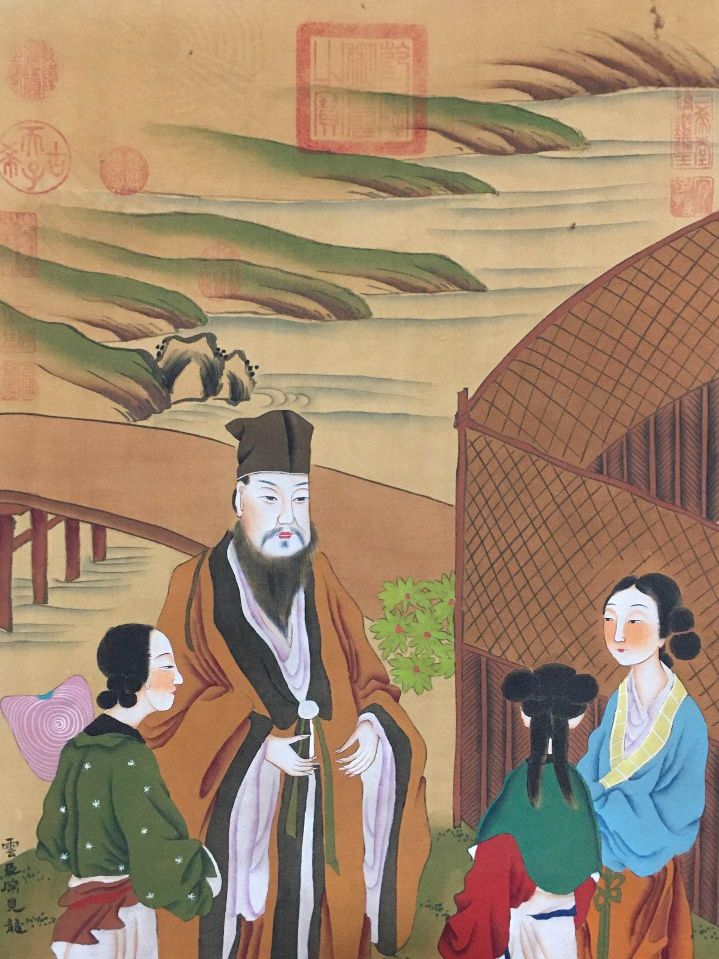 顧見龍中堂人物畫 - 九州墨閣