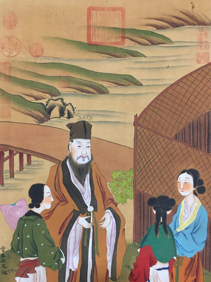 顧見龍中堂人物畫 - 九州墨閣