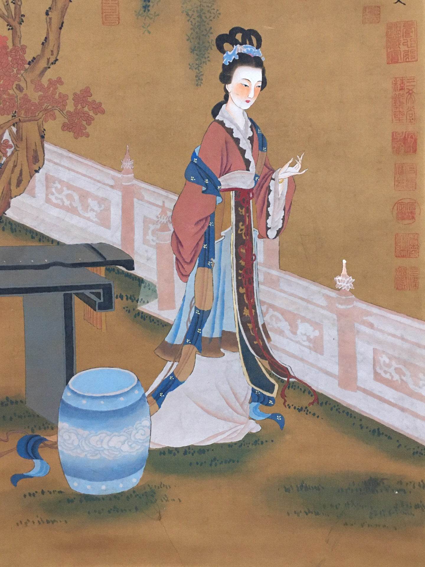 仇英中堂仕女畫 - 九州墨閣