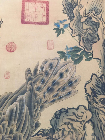 李迪中堂松鷹畫 - 九州墨閣