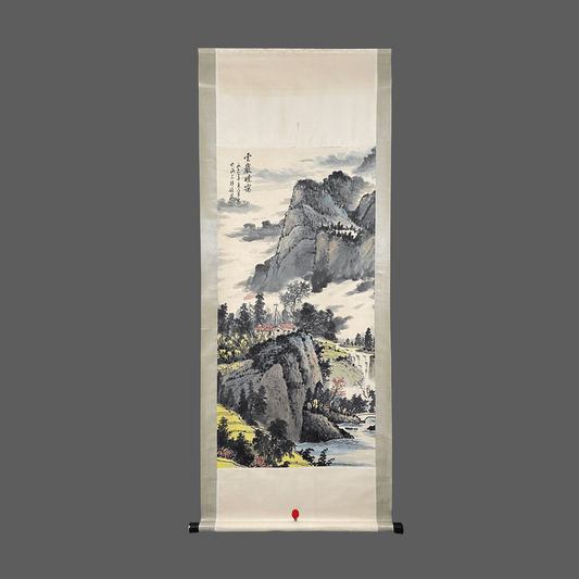 陸儼少中堂山水畫 - 九州墨閣