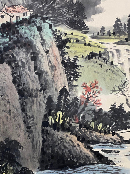 陸儼少中堂山水畫 - 九州墨閣