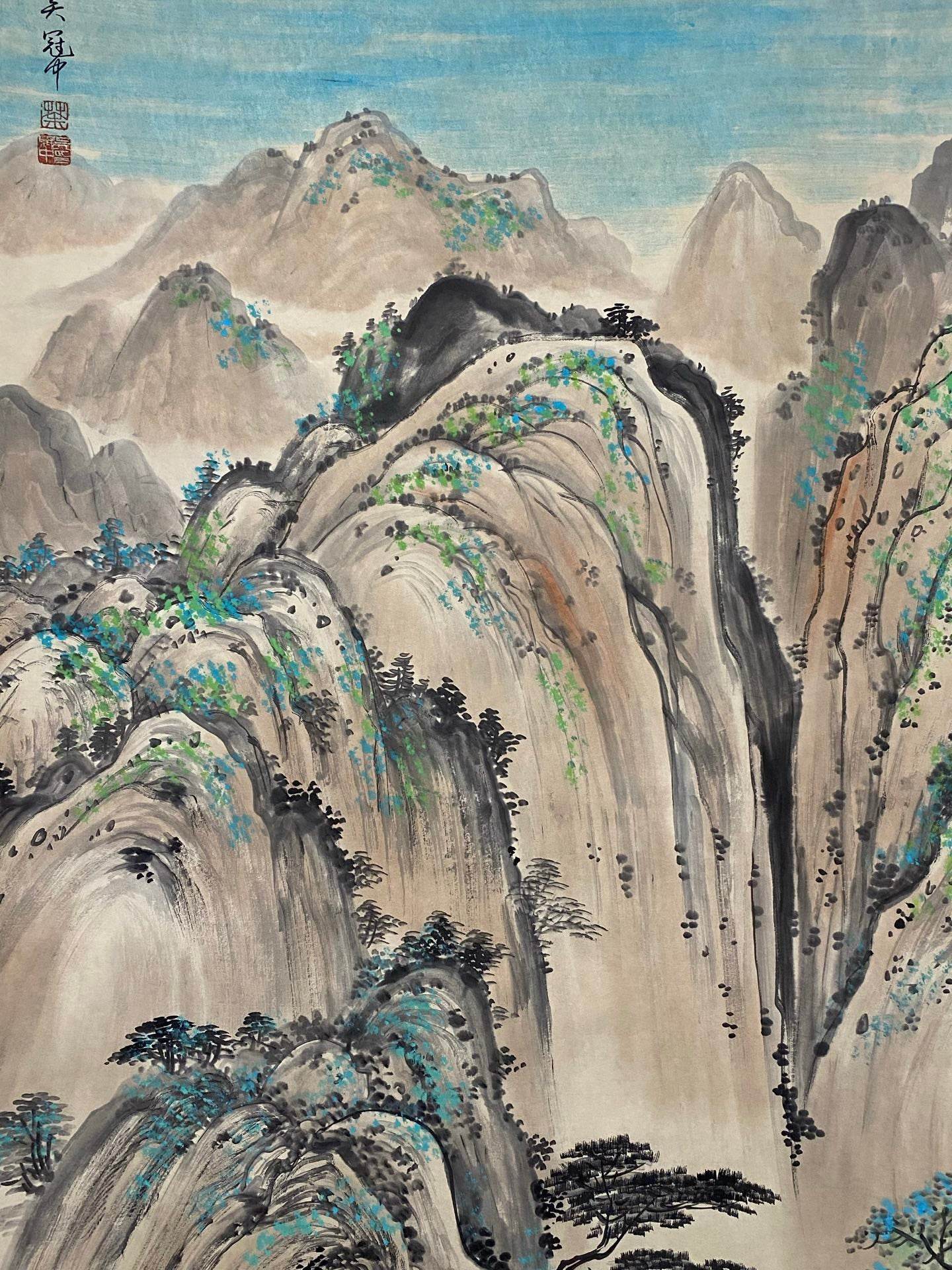 吳冠中中堂山水畫 - 九州墨閣