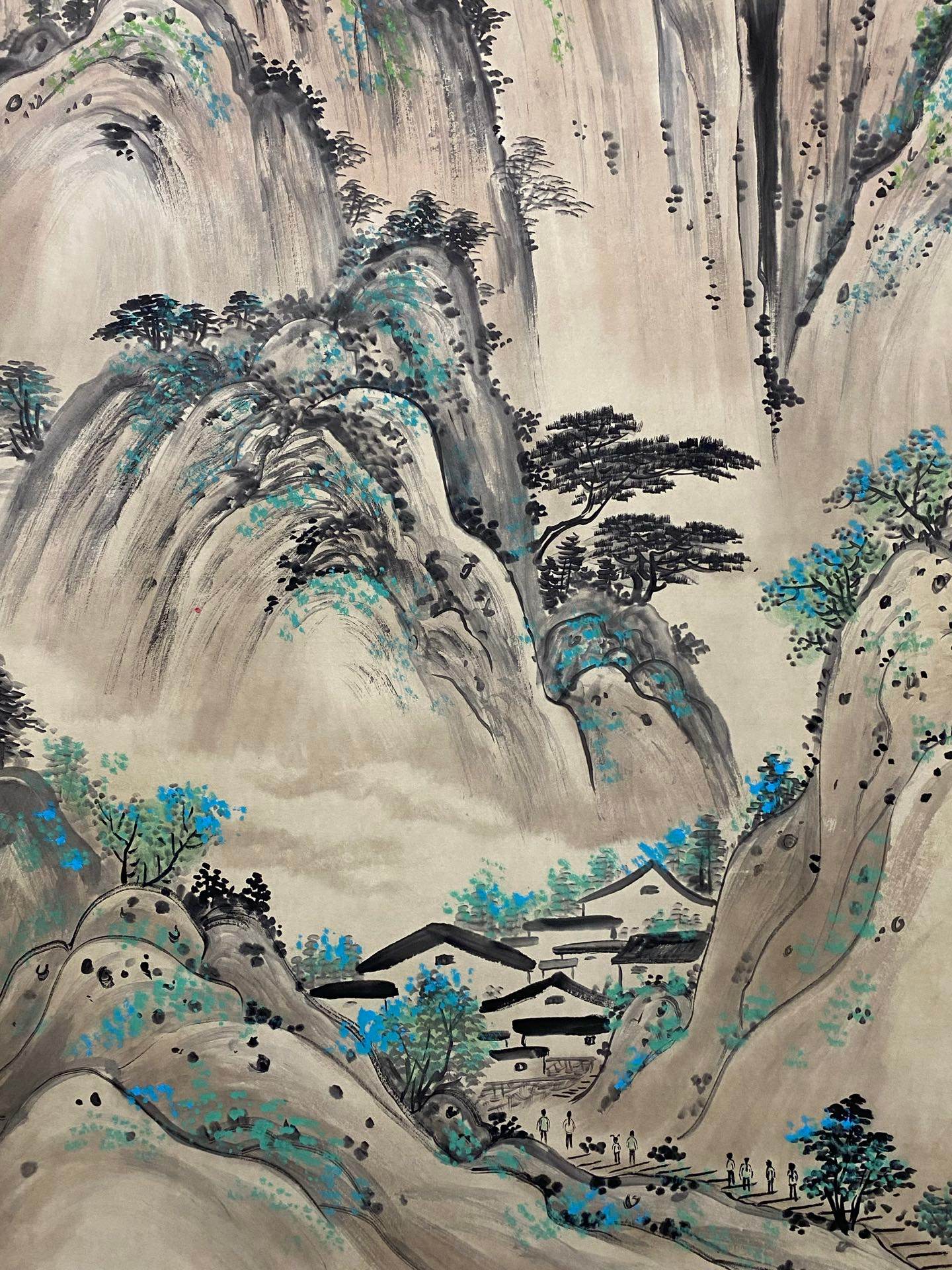 吳冠中中堂山水畫 - 九州墨閣