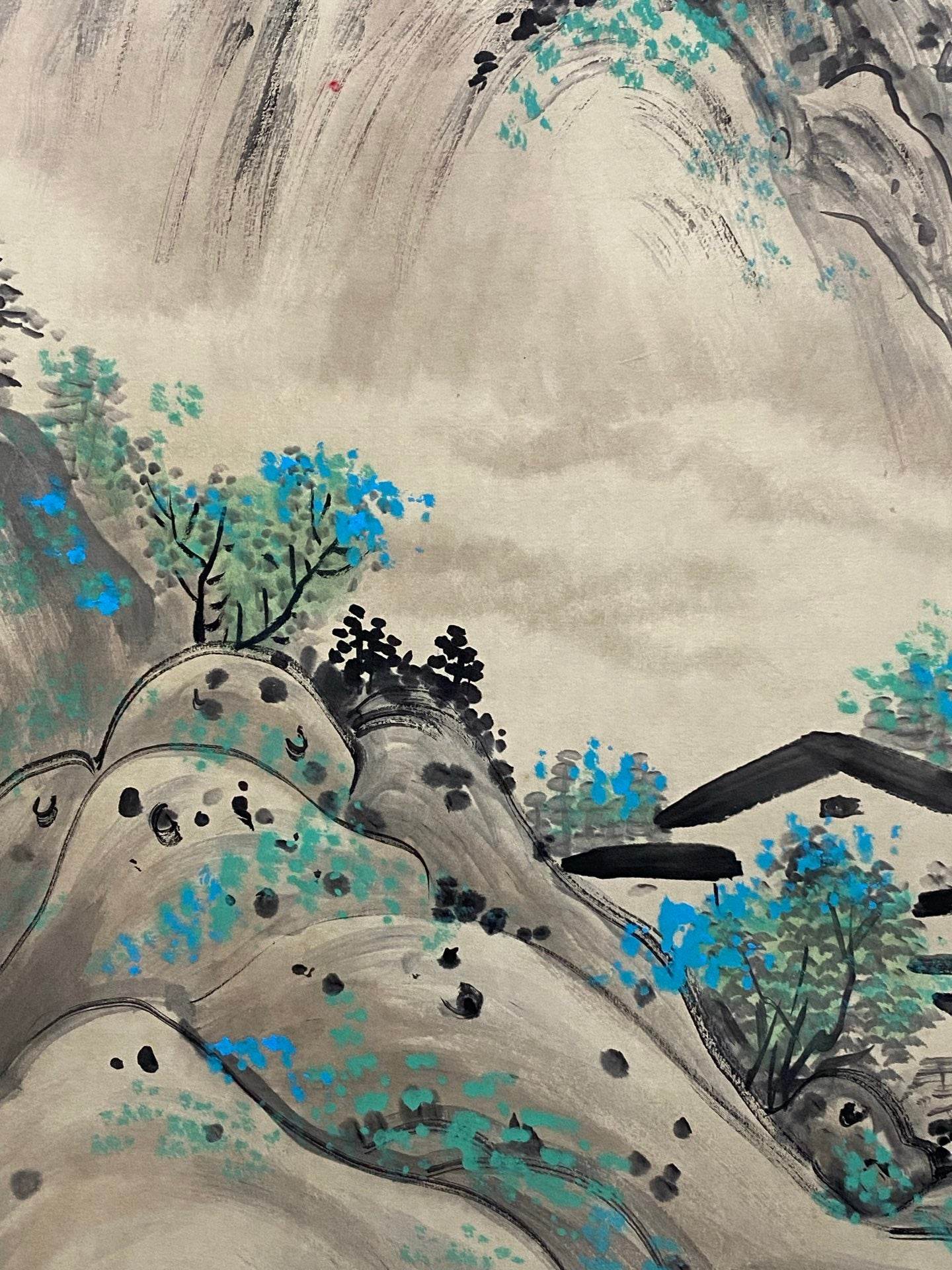 吳冠中中堂山水畫 - 九州墨閣