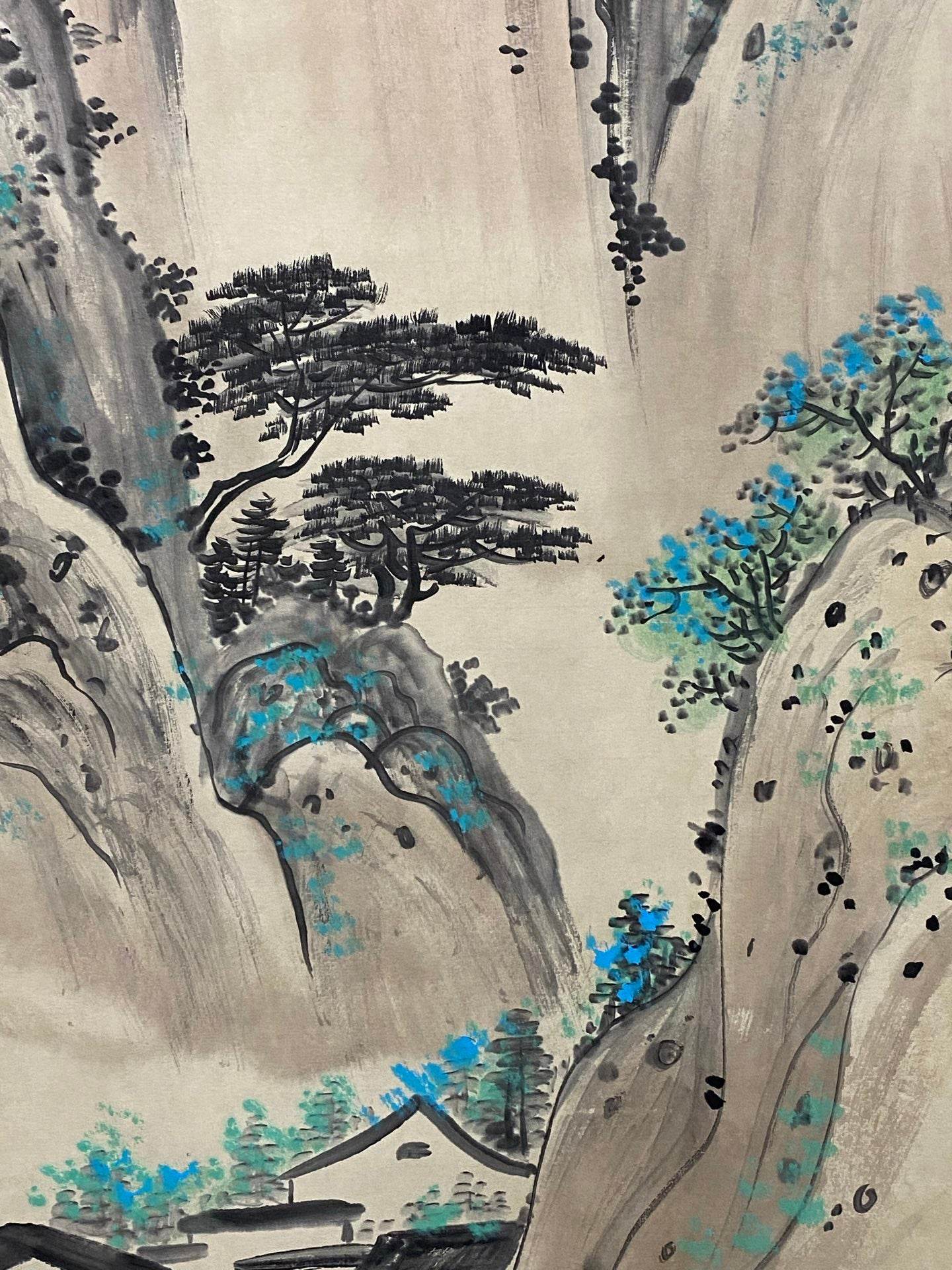 吳冠中中堂山水畫 - 九州墨閣