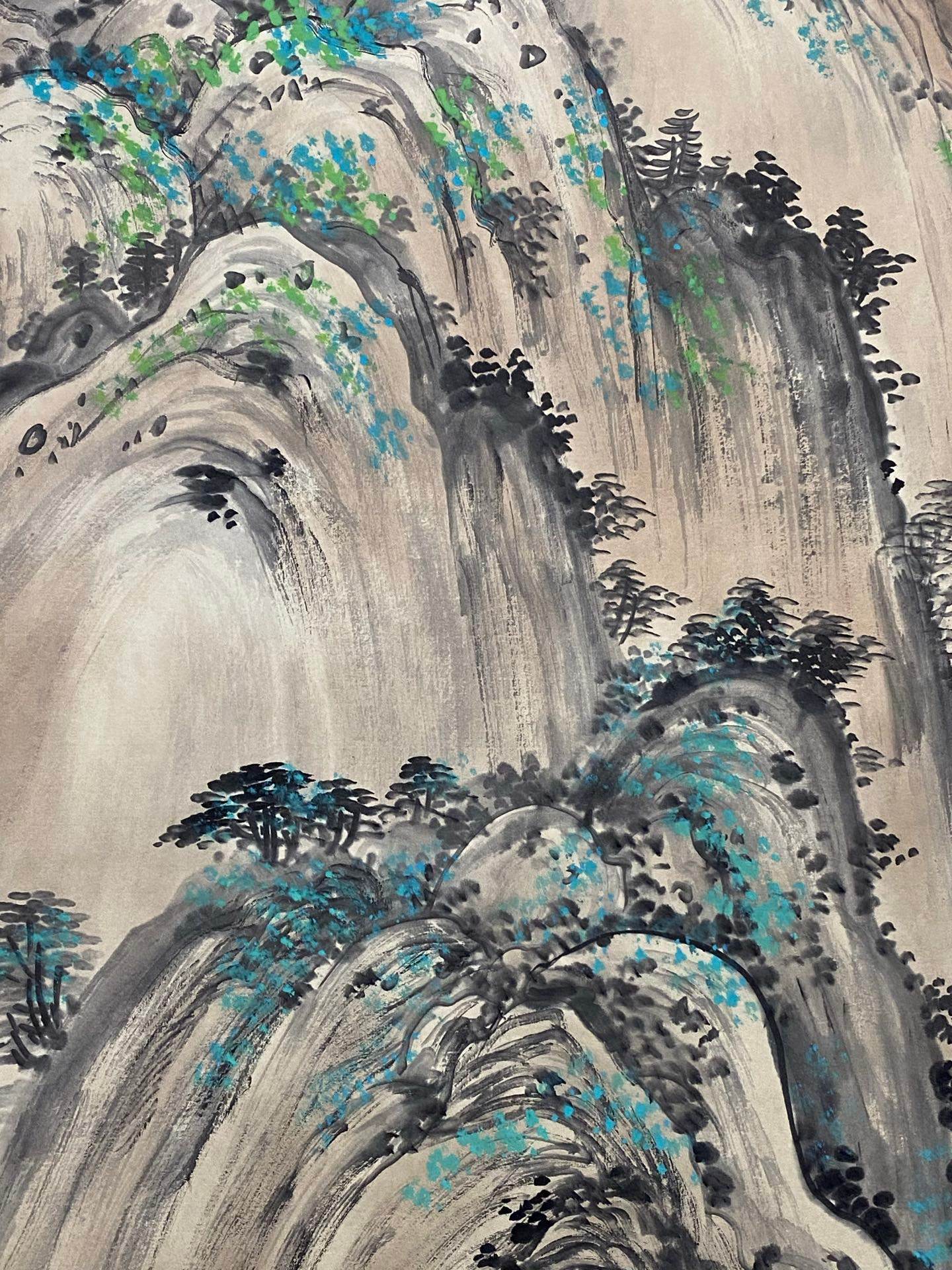 吳冠中中堂山水畫 - 九州墨閣