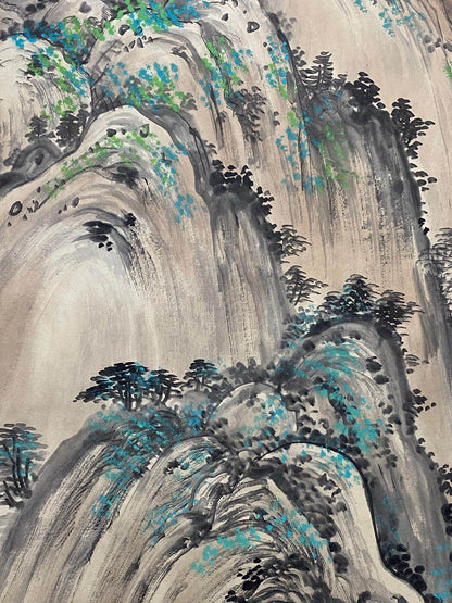 吳冠中中堂山水畫 - 九州墨閣