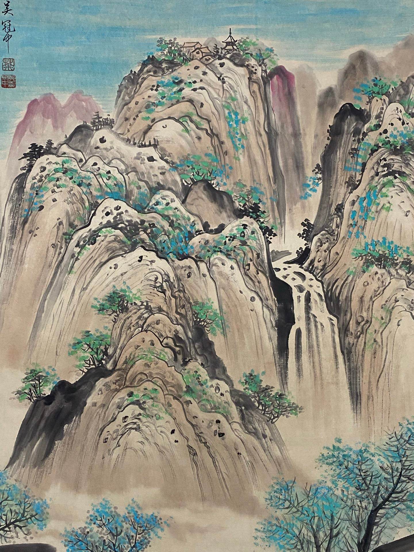吳冠中中堂山水畫 - 九州墨閣