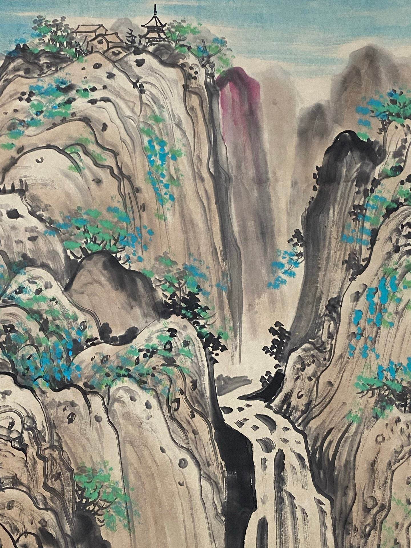 吳冠中中堂山水畫 - 九州墨閣