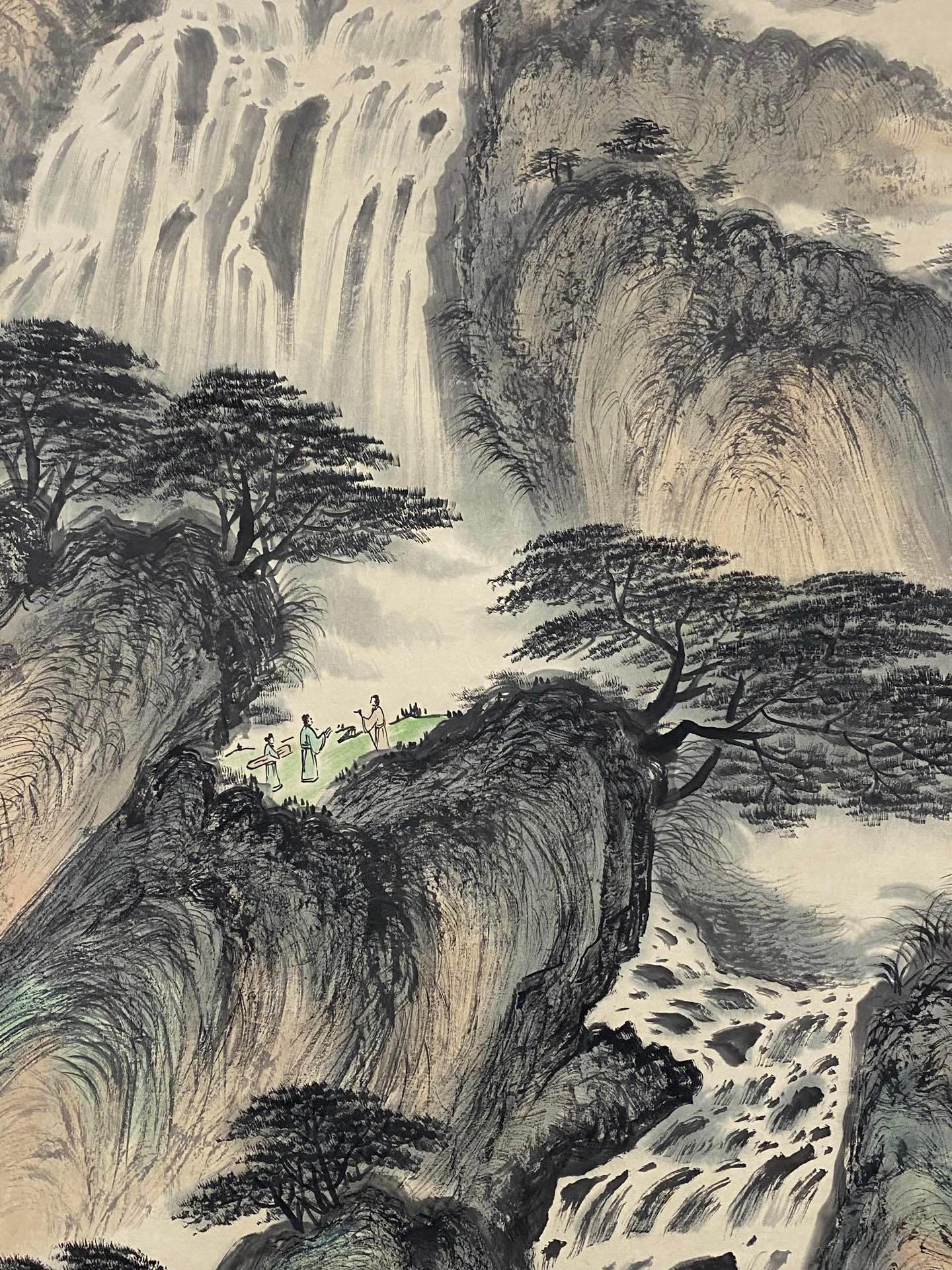 傅抱石中堂山水畫 - 九州墨閣