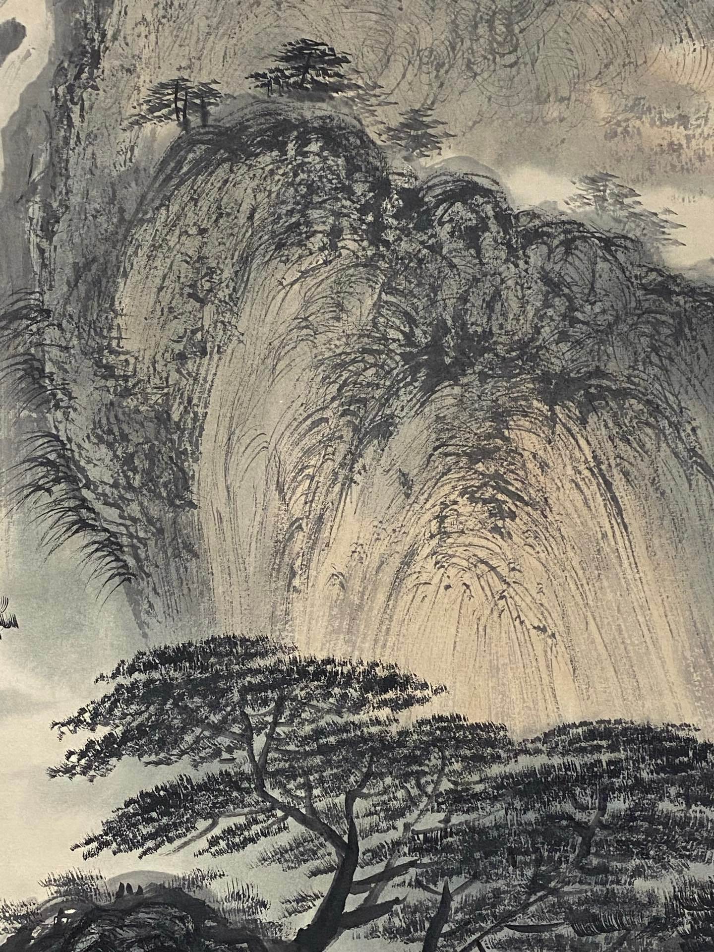 傅抱石中堂山水畫 - 九州墨閣