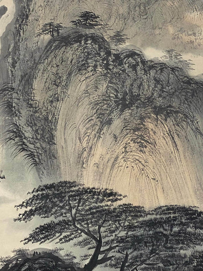 傅抱石中堂山水畫 - 九州墨閣