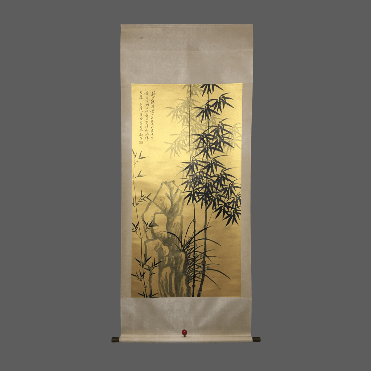 鄭板橋中堂墨竹畫 - 九州墨閣