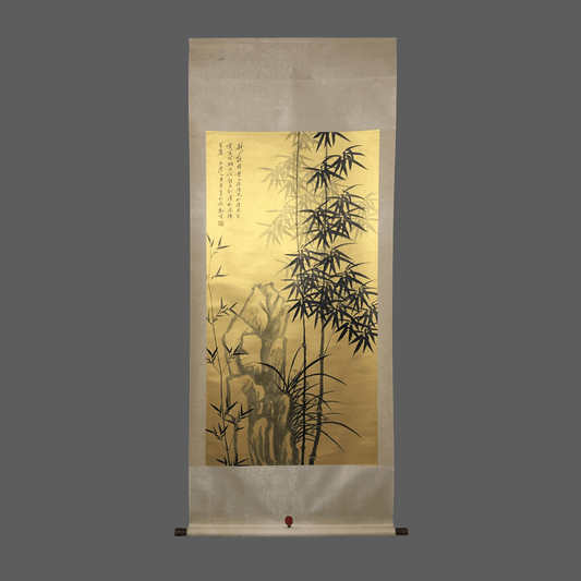 鄭板橋中堂墨竹畫 - 九州墨閣