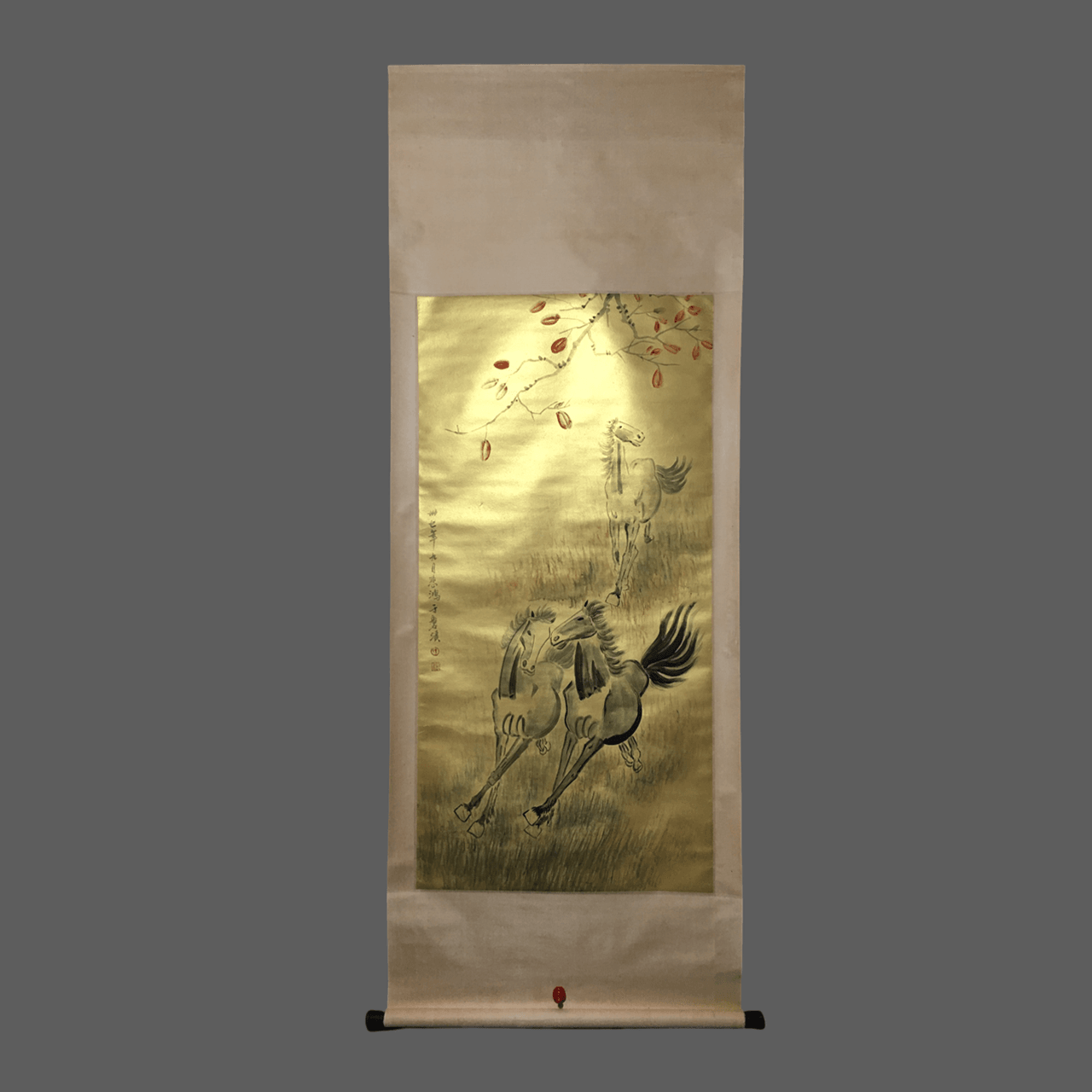 徐悲鴻中堂駿馬畫 - 九州墨閣