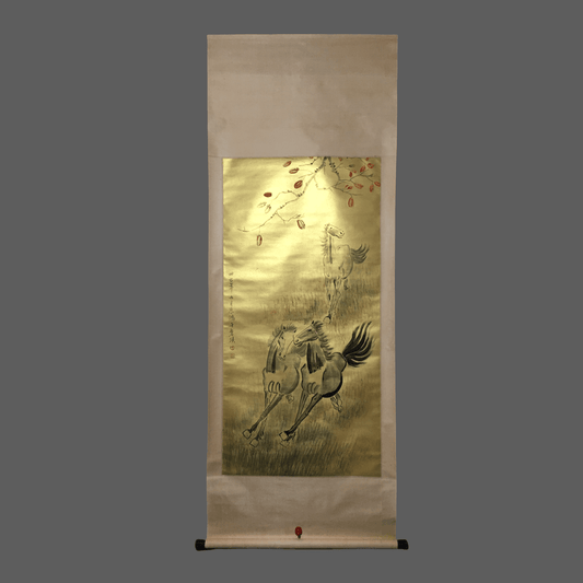 徐悲鴻中堂駿馬畫 - 九州墨閣